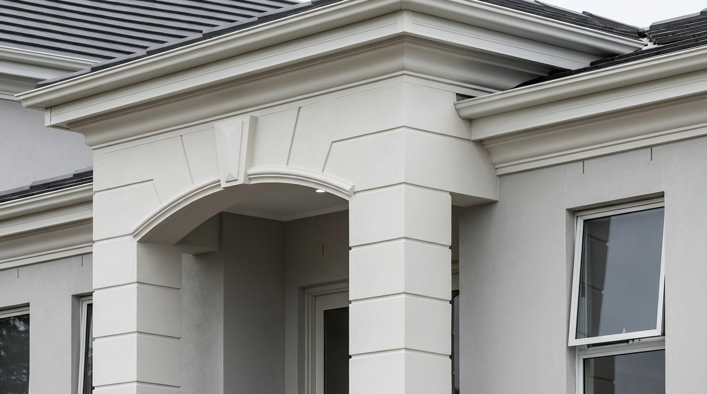 Modern residential building delivered through 10 Group Platform — frame to lock-up